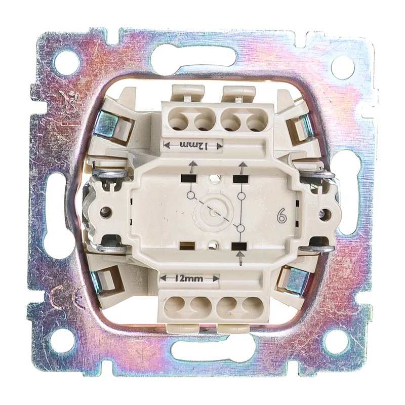 Переключатель с/у Valena 694262, 1 клавиша, б/инд, белый