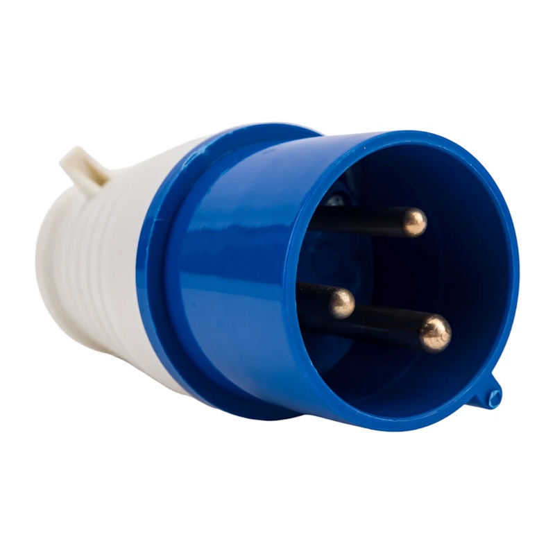 Вилка переносная 023, 2Р+РЕ, 32А, 230В, IP44