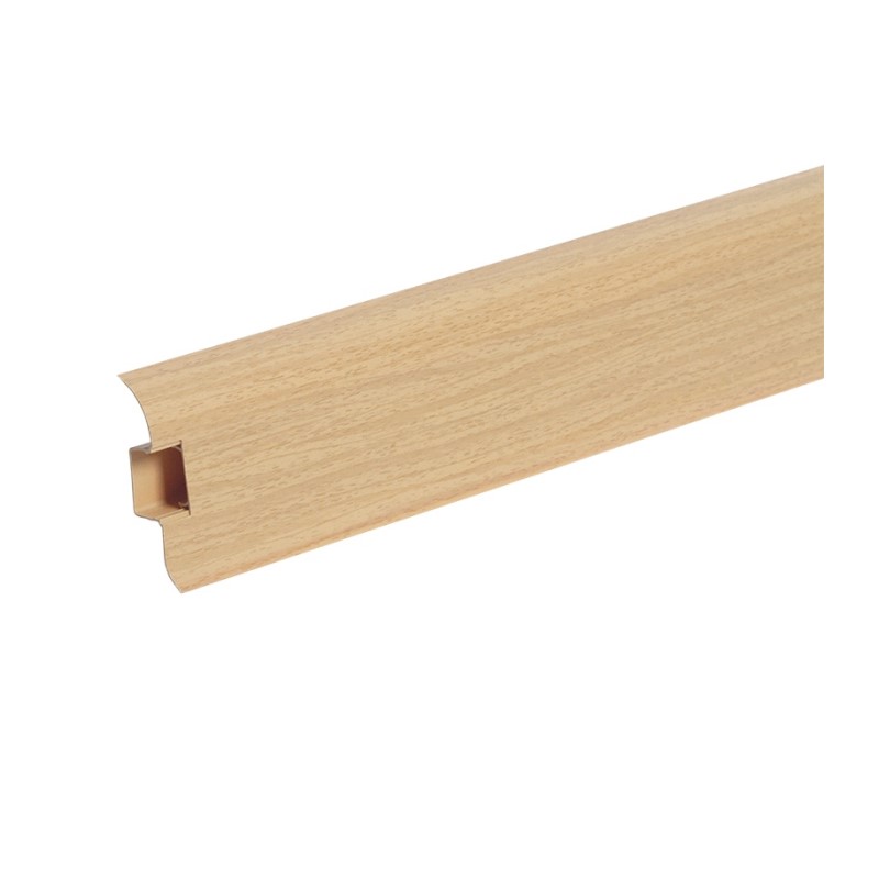 Плинтус Ideal Комфорт 231, с кабель-каналом, бук, 55 мм (2,2 м)