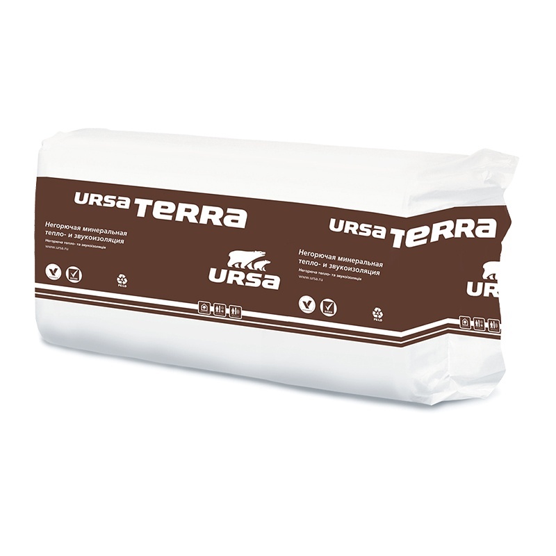 Утеплитель Ursa Terra 34PN PRO 1250х610х100 мм, 12 шт