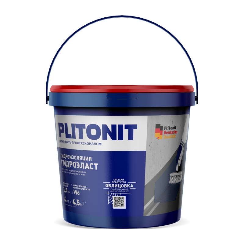  полимерная эластичная Plitonit ГидроЭласт, 4 кг —  .