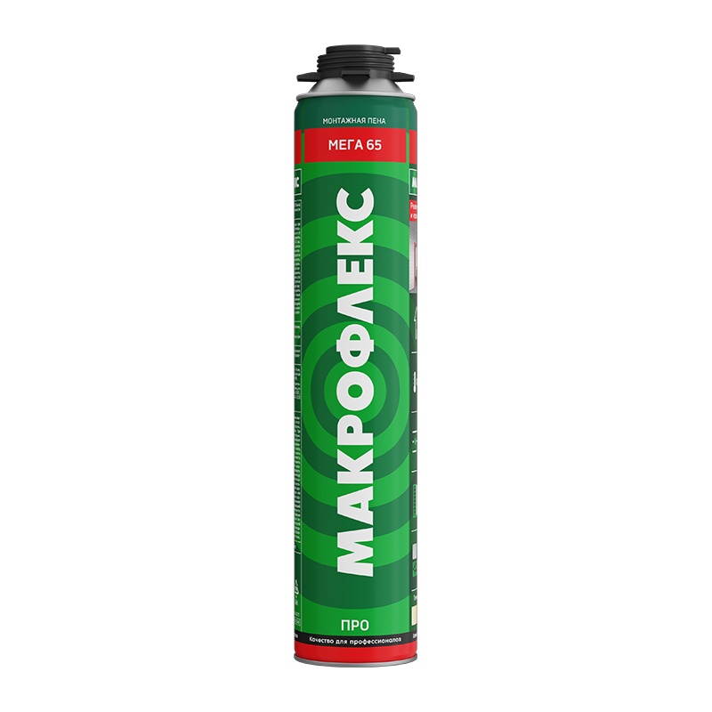 Пена монтажная Makroflex Mega 65 Pro (0,85 л)