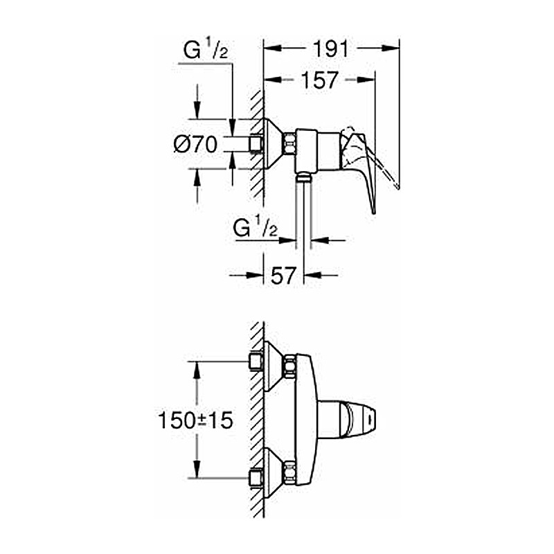 Смеситель для душа Grohe StartFlow 23771000