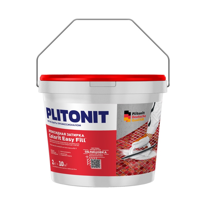 Затирка эпоксидная Plitonit Colorit Easy Fill серый, 2 кг