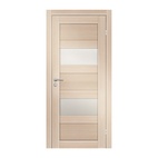Полотно дверное Olovi Аризона 2, со стеклом, беленый дуб, с/п, с/ф (М10 920х2000 мм)