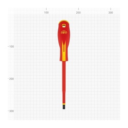Отвертка Варяг 86055 диэлектрическая 1000В, SL 6,5х150 мм
