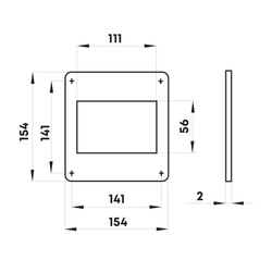 Пластина настенная Наш Вент 55, 110х55 мм